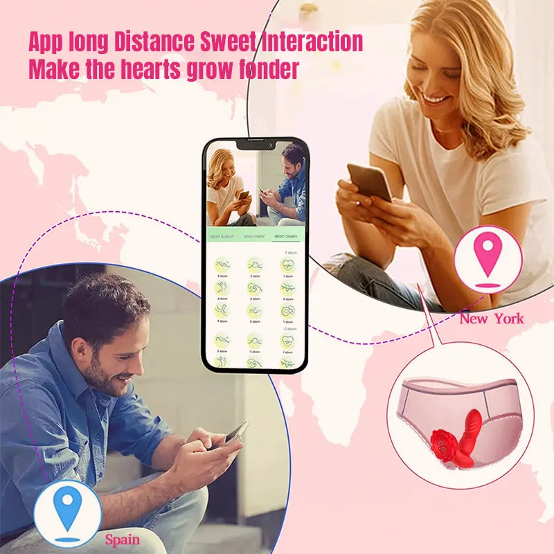 Dual Action Smart App-Controlled Vibrator
