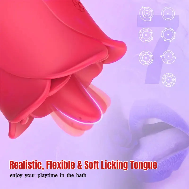 Rose Tongue & G-Spot Vibrating Erotica Set