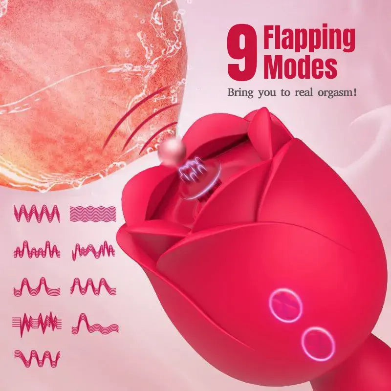 Sucking Rose Vibrator - 9 Vibration Modes