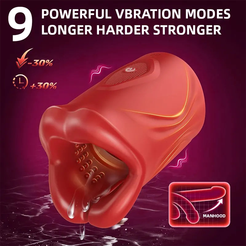 Rose Mouth Penis Vibrator
