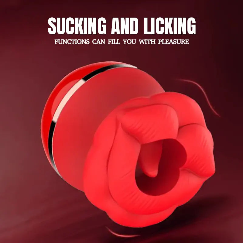 Rose Tongue Nipple Clit Vibrator