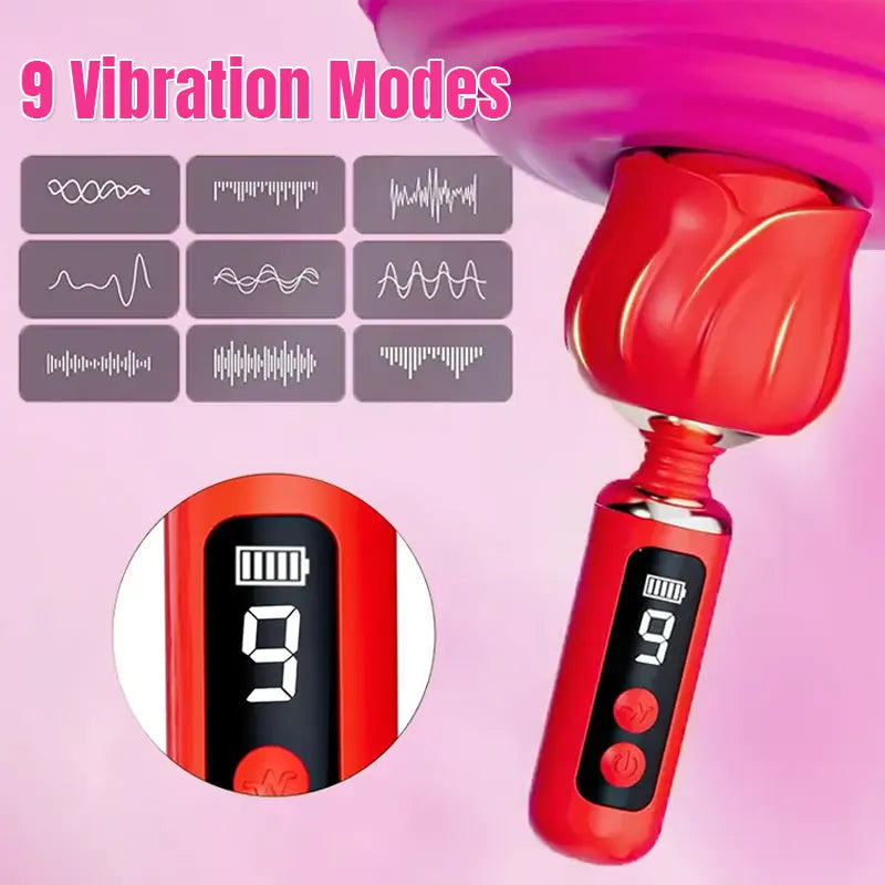 Rose Digital Display G-Spot Vibrator