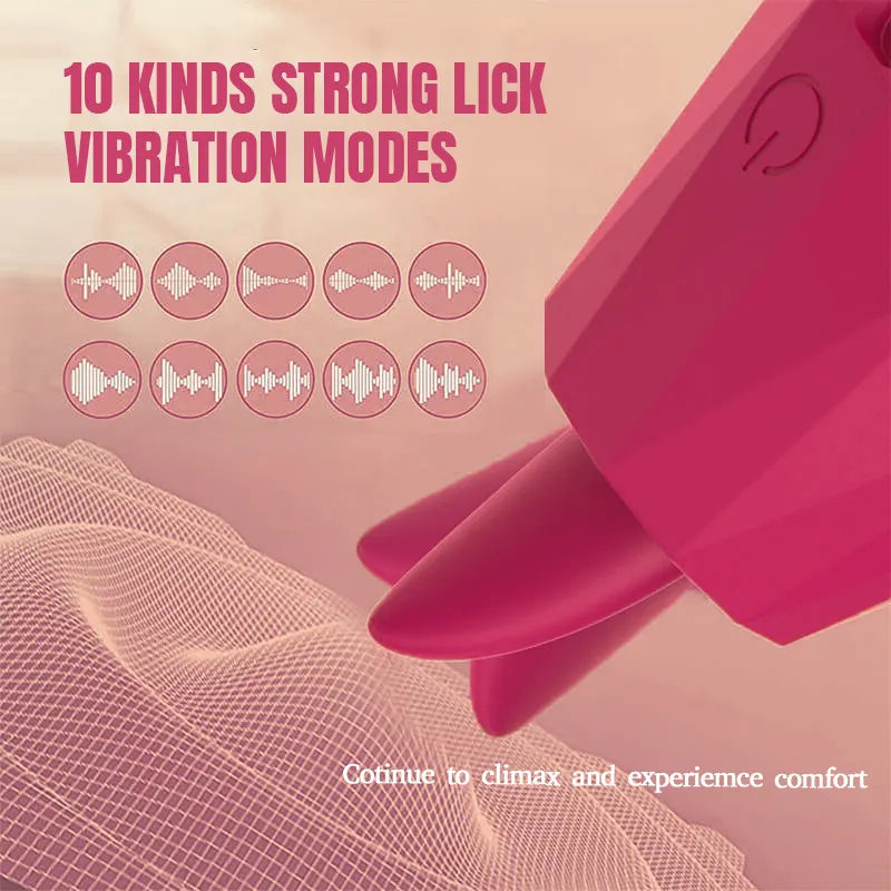 Diamond Tongue Clitoral Vibrator