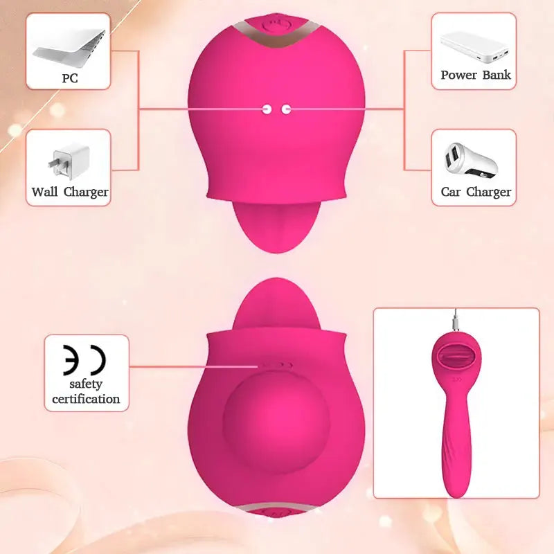 Multi-Frequency Tongue Licking G-Spot Vibrator