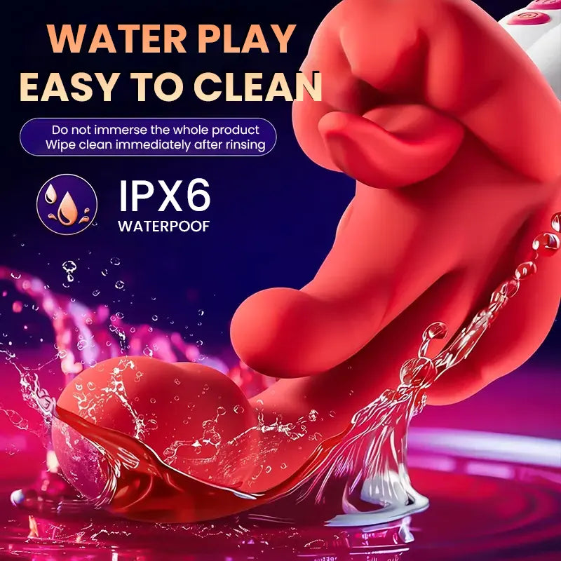 Heated Rose Toy with Licking Motion