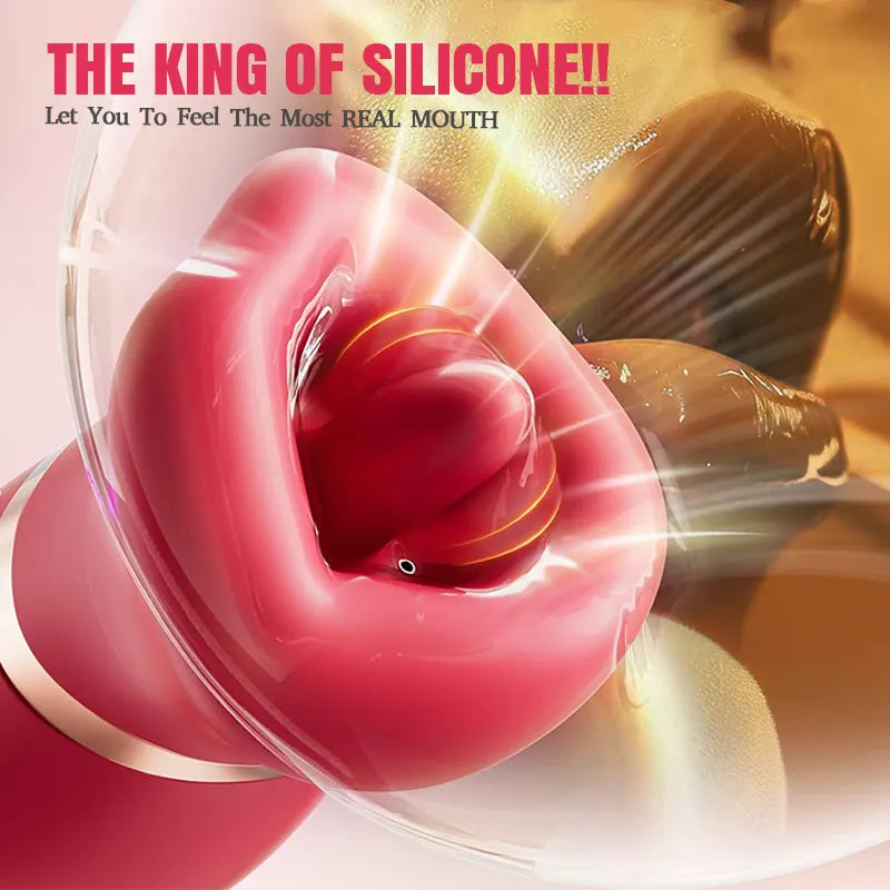 4-in-1 Oral Clitoral Tongue G-spot Vibrator