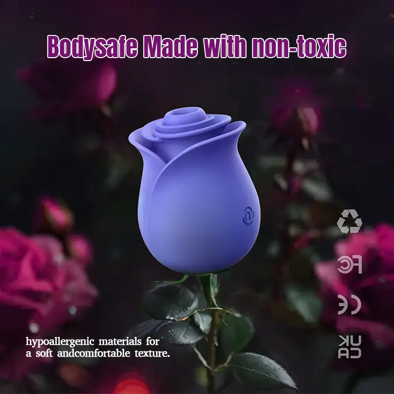 Blue Rose Clitoral G-Spot Sucking Masturbator