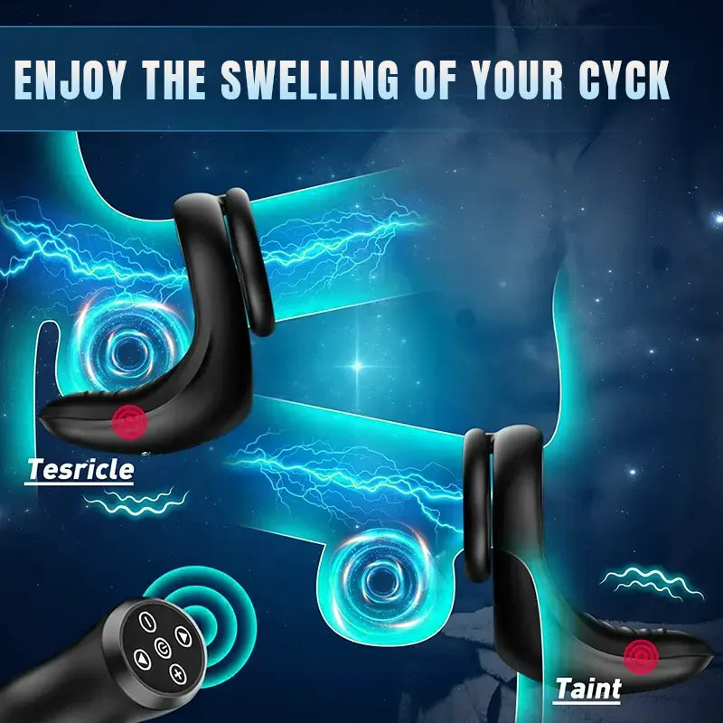 Remote-Control Taint Vibrating Cock Ring