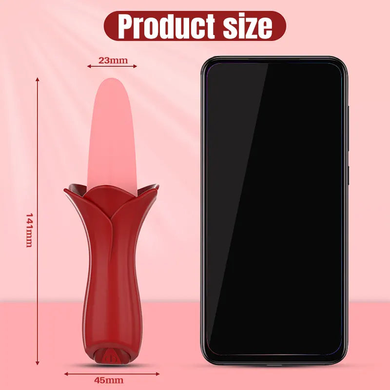 Tongue-Like Vibrator for Intimate Pleasure