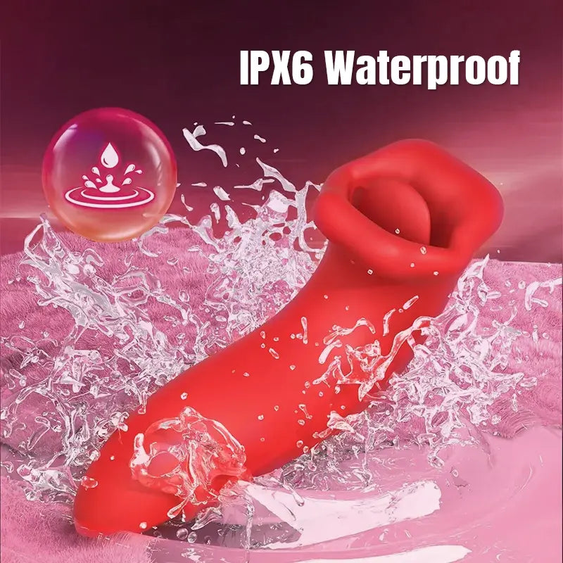 Double Red Lips G-spot Stimulation Vibrator