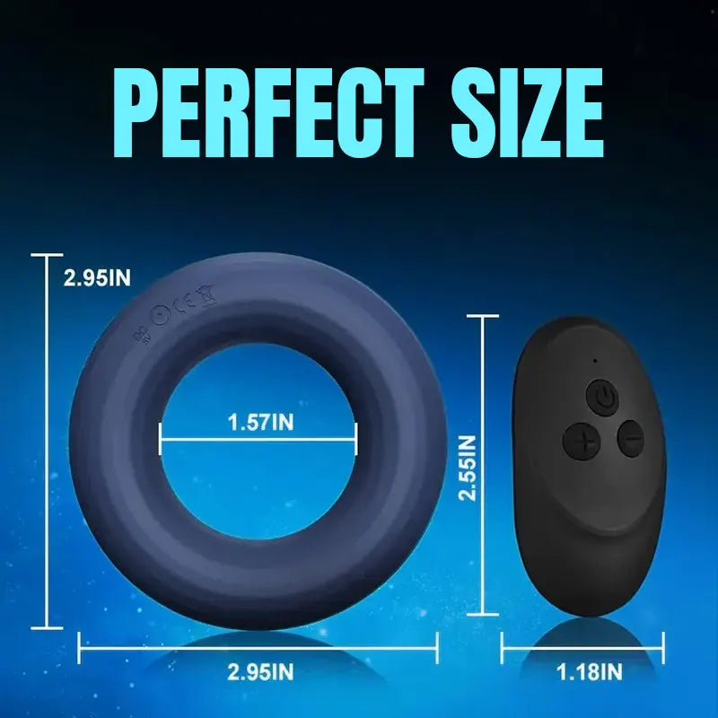 Dual-Motor O-Ring Vibrator for Men
