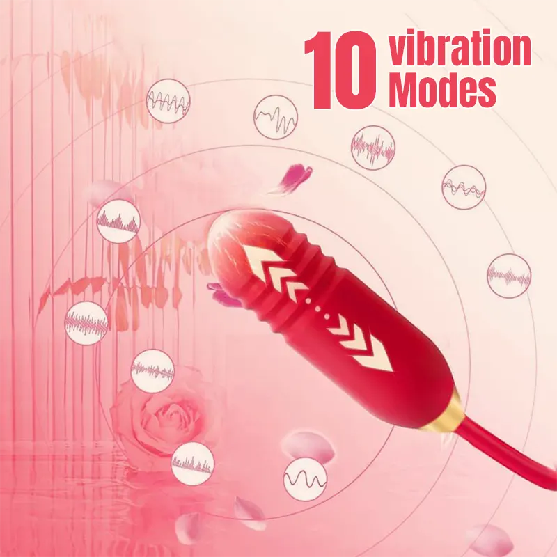 Rose 3-in-1 Vibrator & Stimulator