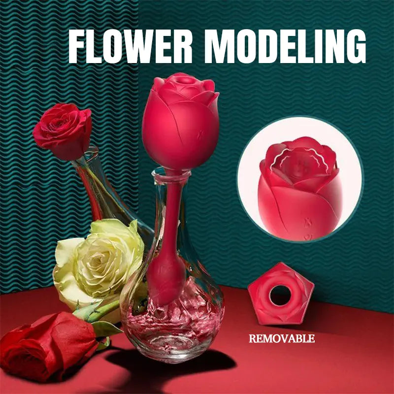 Waterproof Rose Suction Vibrator