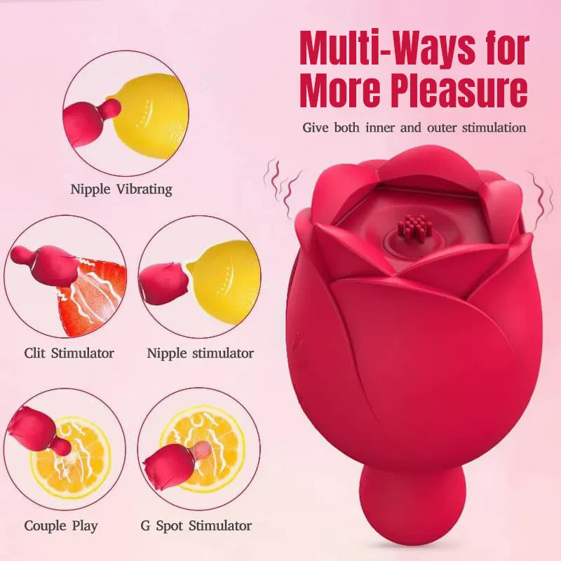 Sucking Rose Vibrator - 9 Vibration Modes