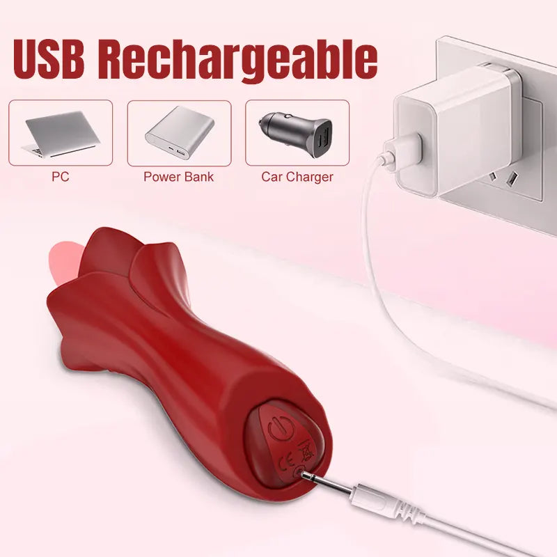Tongue-Like Vibrator for Intimate Pleasure