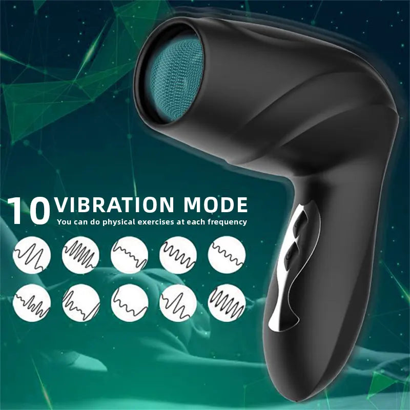 Vibrating Suction Stroke Masturbator Cup