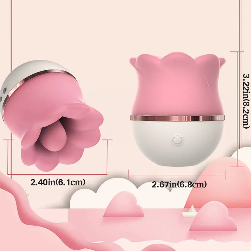 Rose Kiss Sucking & Licking Vibrator