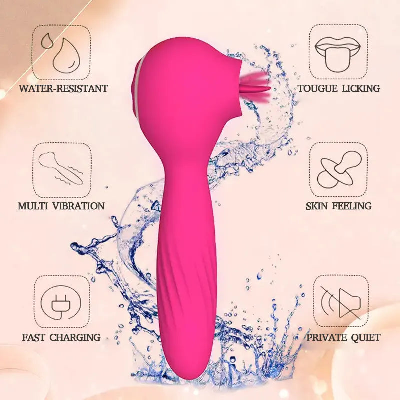 Multi-Frequency Tongue Licking G-Spot Vibrator
