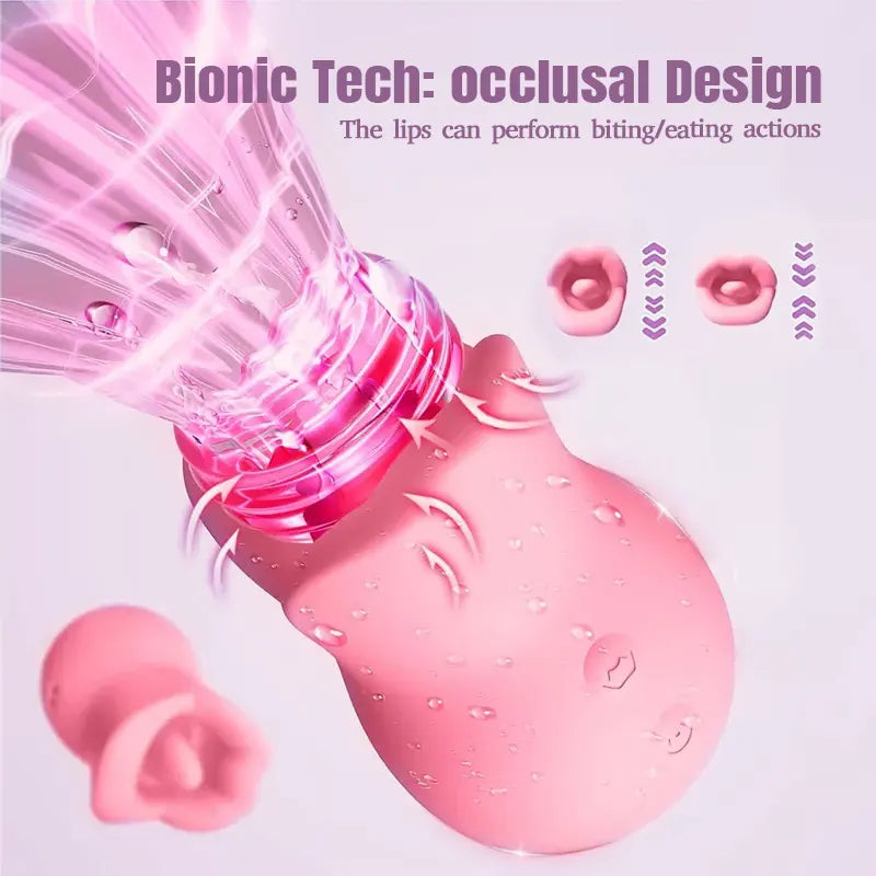 Rose Vibration 10 Frequency Tongue Masturbator