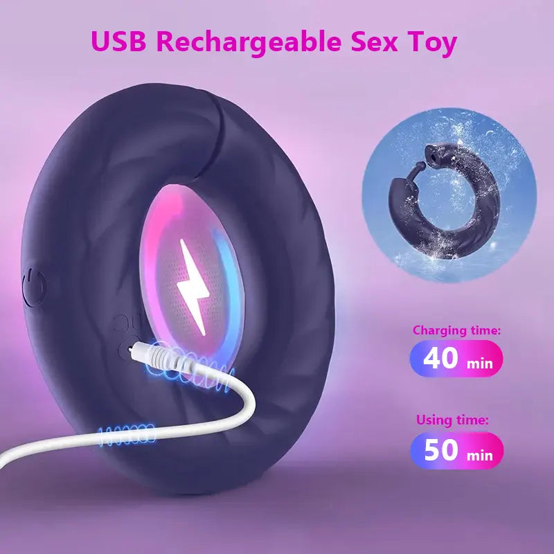 Adjustable Vibrating Ring for Men