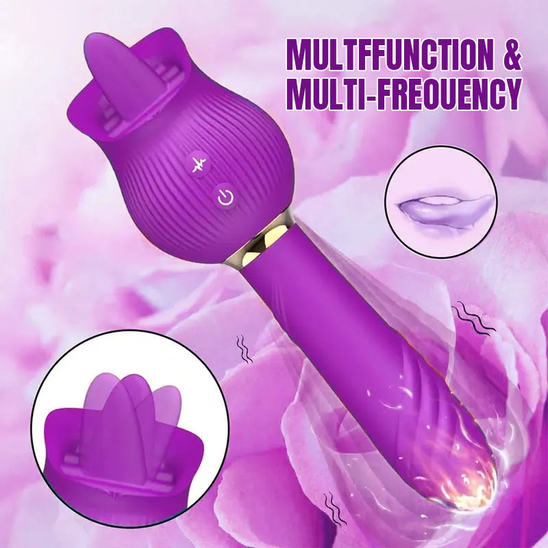 Rose G-Spot Inverter Tongue Vibrator