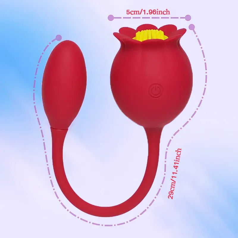 Dual Motor Vibrating G-Spot Rose Toy