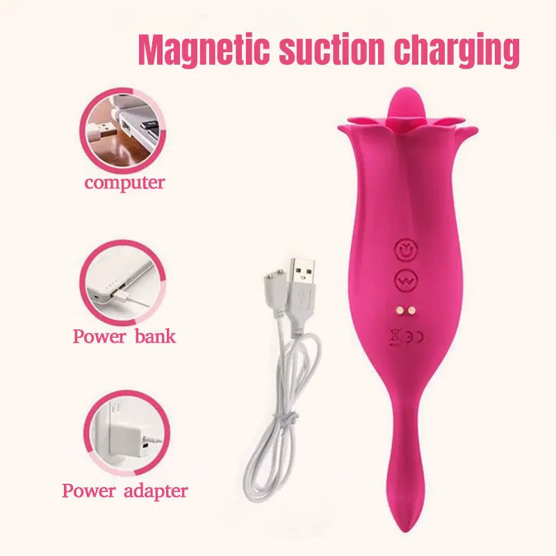 Lily Rose Tongue & Vibration Stimulator