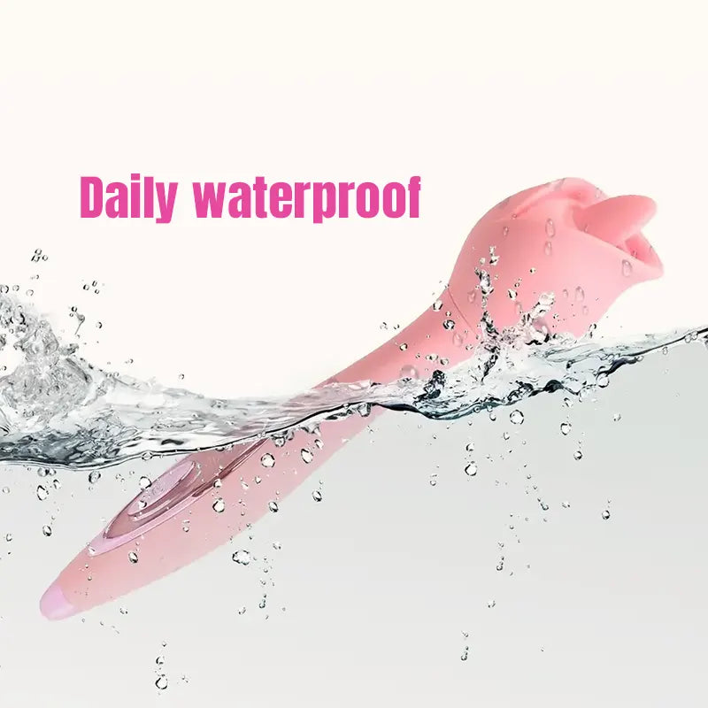 Floral Tongue Wand Vibrator