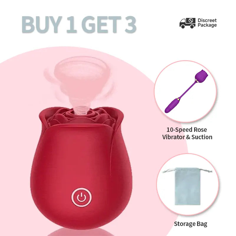 Red Rose Clitoral Suction Toy
