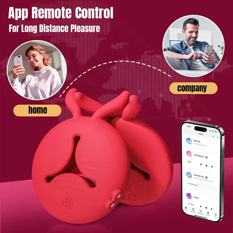 APP-Controlled Nipple Vibrator for Women