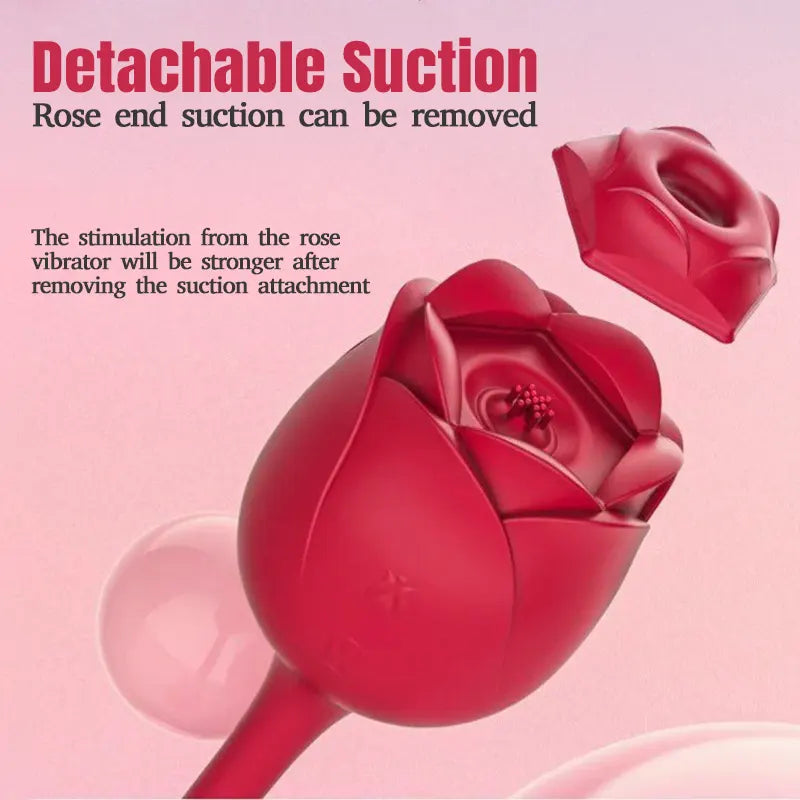 Waterproof Rose Suction Vibrator
