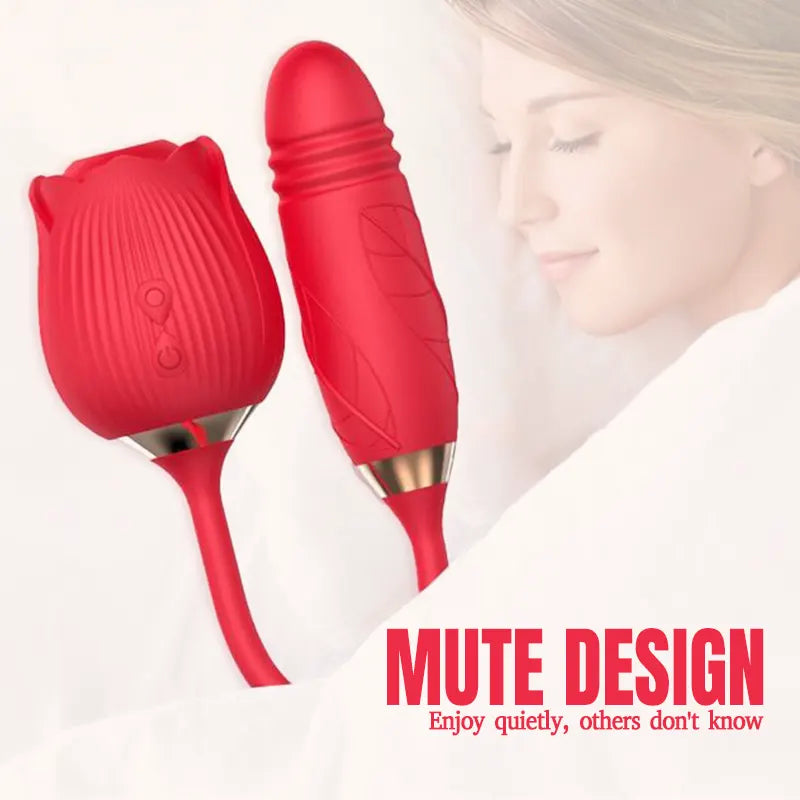 10-Speed Rose Vibrator & Suction