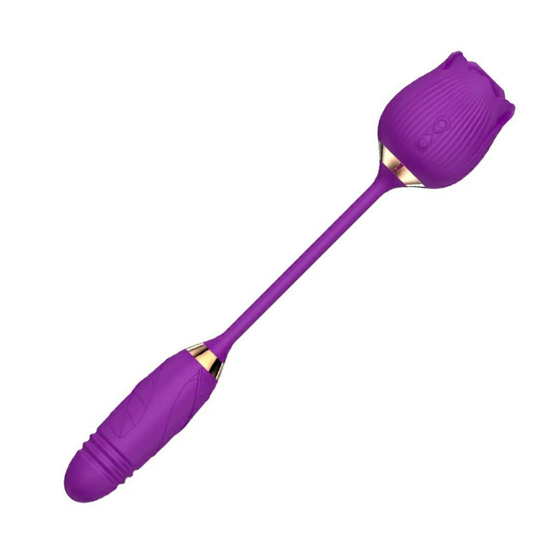 10-Speed Rose Vibrator & Suction