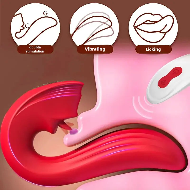 Remote Tongue Vibrator for Women