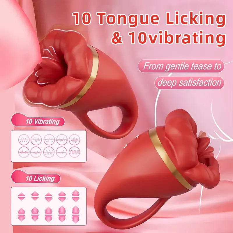 Rose Tongue Licking Vibrator