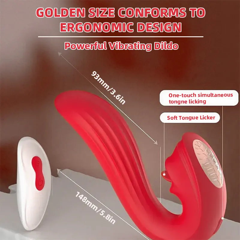 Remote Tongue Vibrator for Women