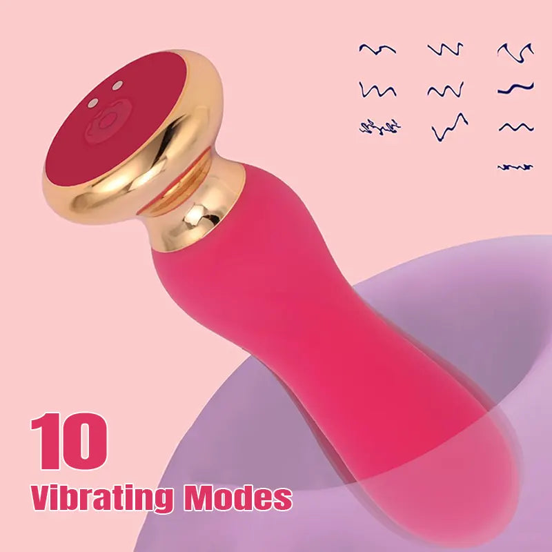 Vibrating Silicone G-Spot Butt Plug