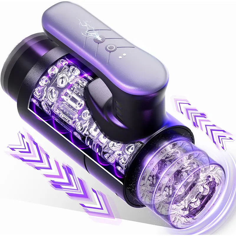 3D Rotating Telescopic Male Masturbator