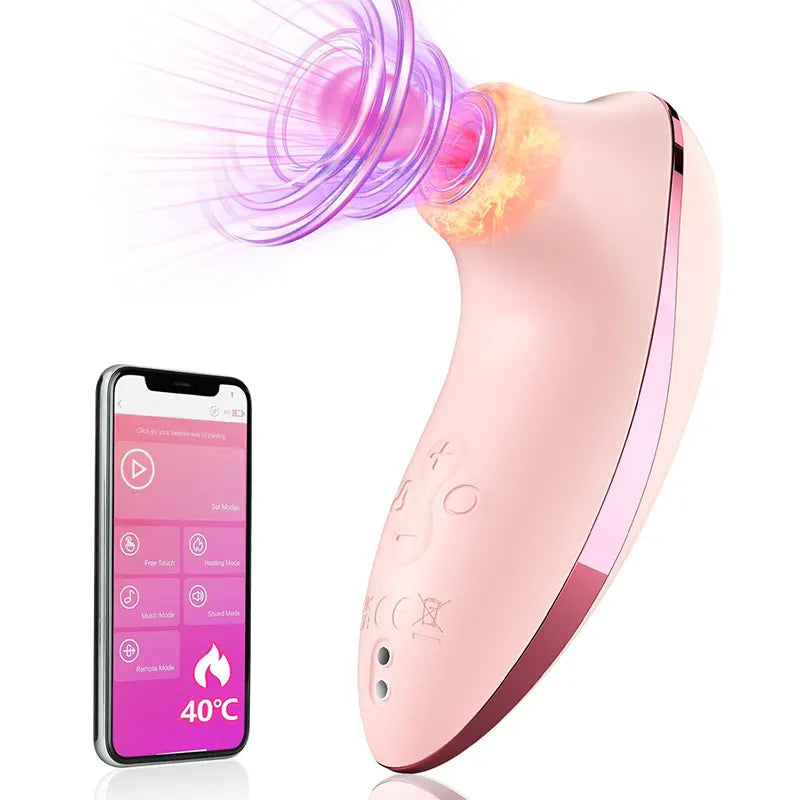 Heated Clitoral Suction Vibrator with Remote