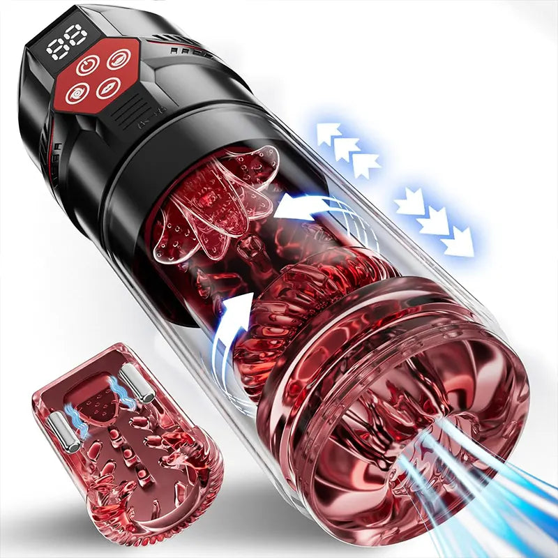 LCD-Controlled Vacuum Masturbator for Men