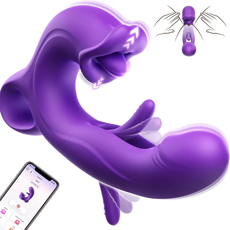 Rose Slap Vibrating Tongue Vibrator