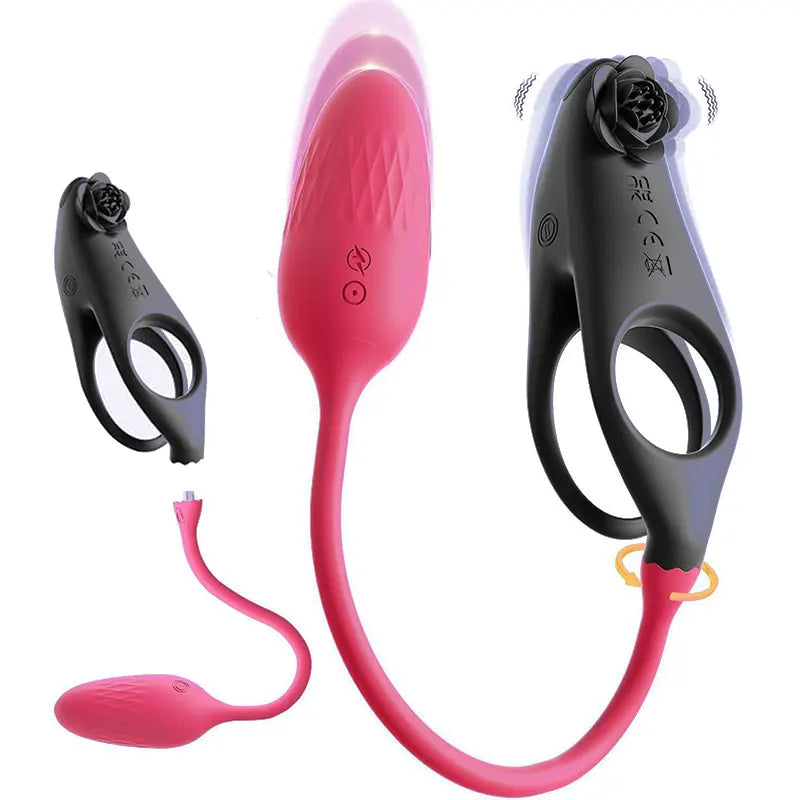 Remote-Controlled Dual Vibrating Ring