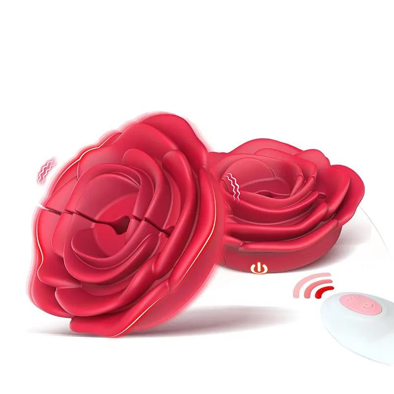 Rose Nipple Clip Pleasure Vibrator