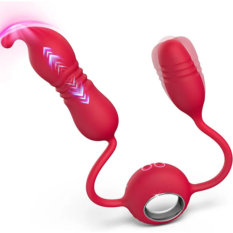 Retractable Double Head G-Spot Clitoral Stimulator