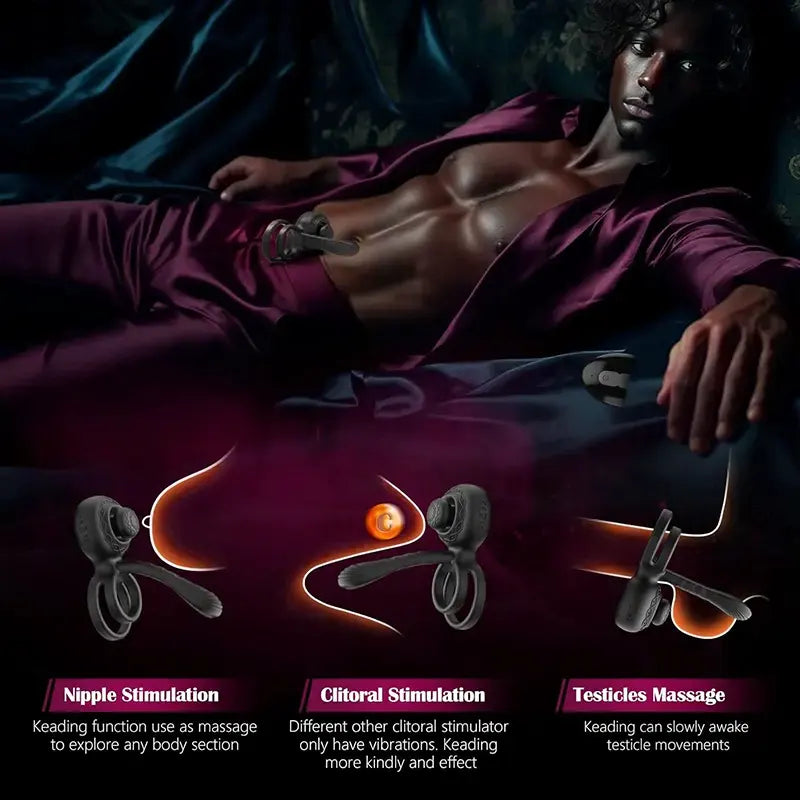 Octopus Kneading Vibrating Couples Ring