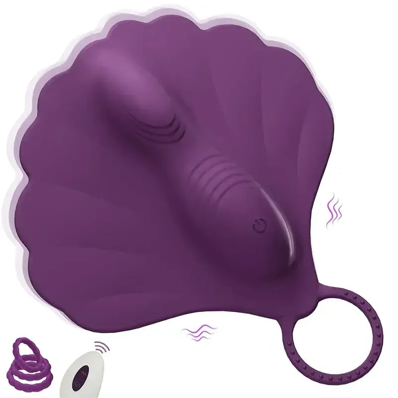 Shell-Shaped Remote Vibrator Cushion