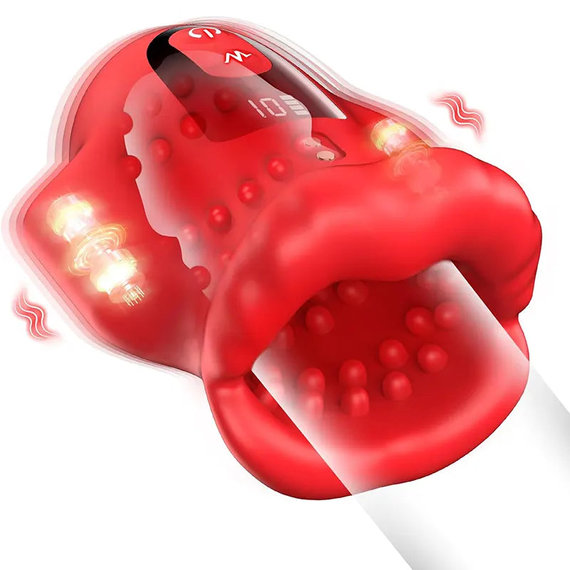 Oral-Like Vibrating Stroker for Men