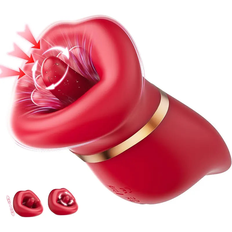 4-in-1 Oral Clitoral Tongue G-spot Vibrator