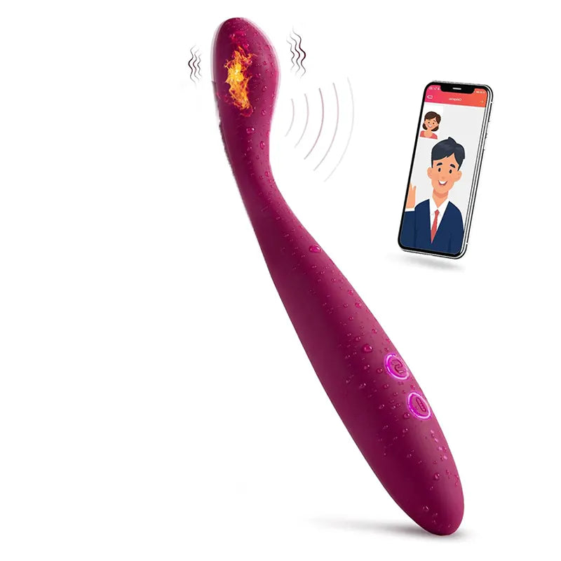 Curved Silicone G-Spot and Clit Vibrator