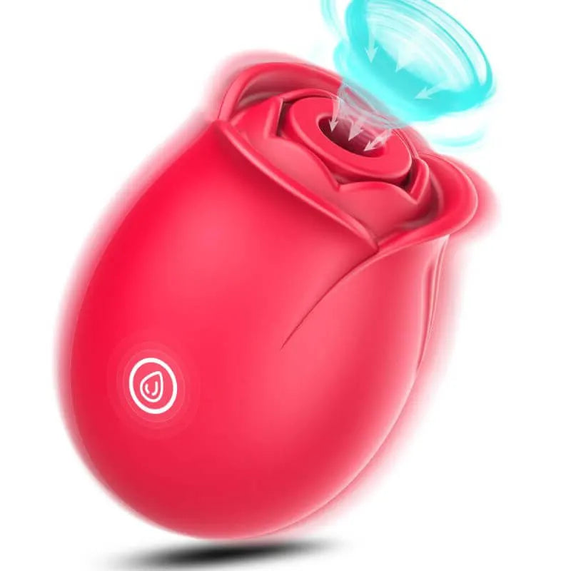 Red Rose Stimulator with Sucking & Vibration